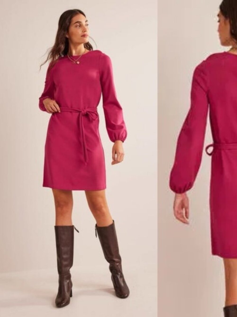 Boden Violet Ponte Shift Dress